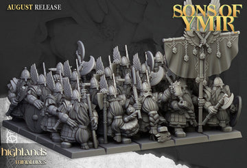 Sons of Ymir dwarf veterans unit 3d render