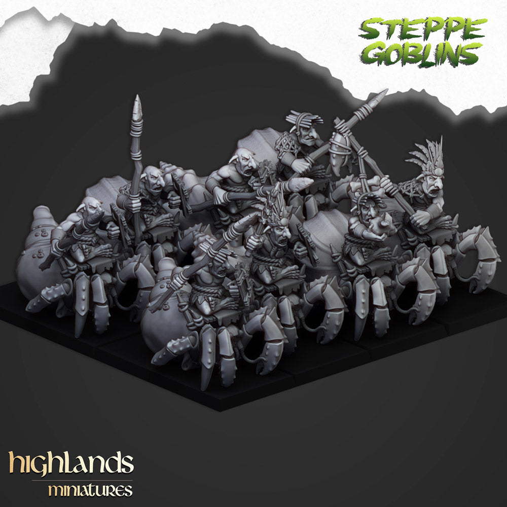 Mounted coast goblins riding crabs unit render