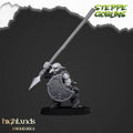 Steppe goblin infantry with spear and shield 10 render