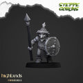 Steppe goblin infantry with spear and shield 2 render