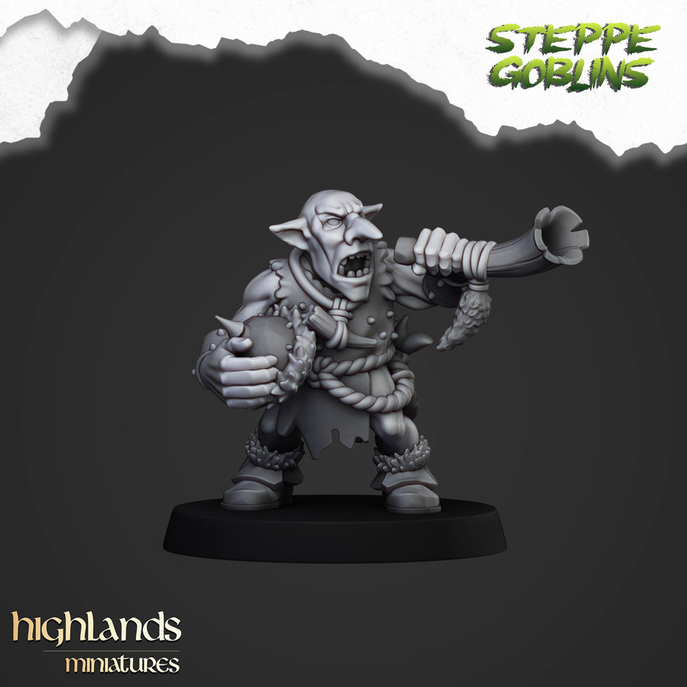 Steppe goblin infantry command musician render