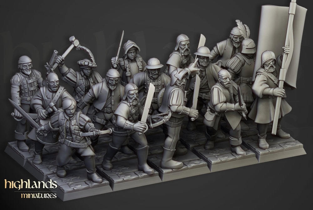 Sunland militia unit 3d render