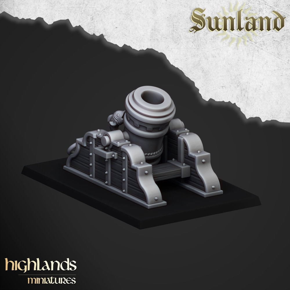 A 3d render of the mighty Sunland mortar without crew