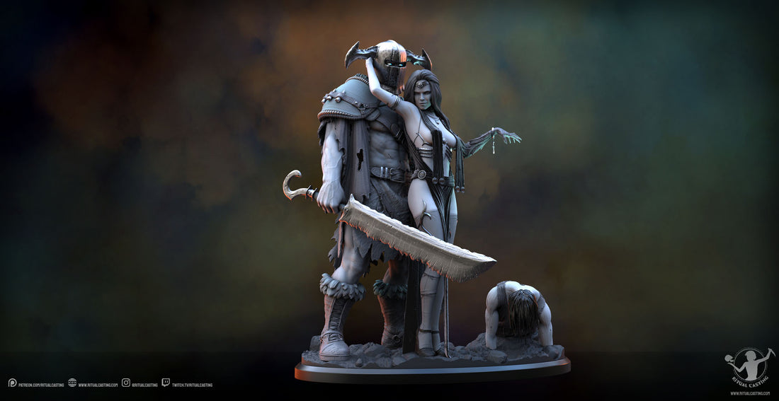 Khara and Thorne full body render from the front right