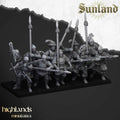 Sunland troops with spears